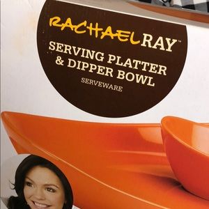 Rachel Ray Serving Platter & Dipper Bowl